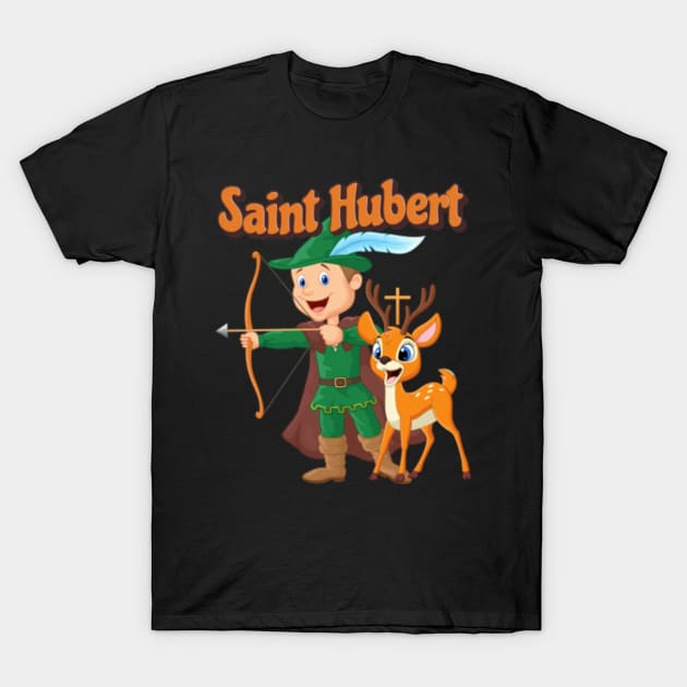 Hubertus Patron Saint of Hunters Hubert Rifle Catholic Men Saint